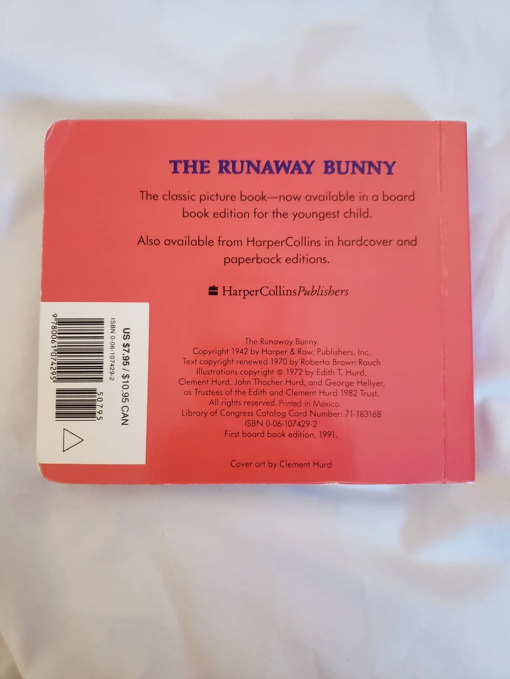 The Runaway Bunny Children's Board Book